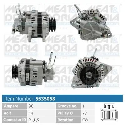 Generator 14 V MEAT & DORIA 5535058 Bild Generator 14 V MEAT & DORIA 5535058