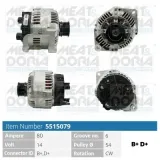 Generator 14 V MEAT & DORIA 5515079