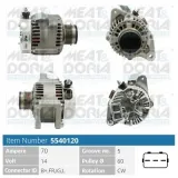 Generator 14 V MEAT & DORIA 5540120