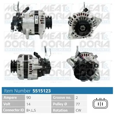 Generator 14 V MEAT & DORIA 5515123