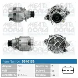 Generator 14 V MEAT & DORIA 5540135