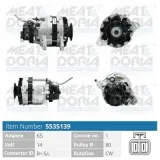 Generator 14 V MEAT & DORIA 5535139