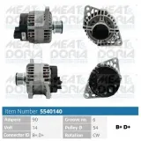 Generator 14 V MEAT & DORIA 5540140
