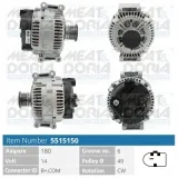 Generator 14 V MEAT & DORIA 5515150