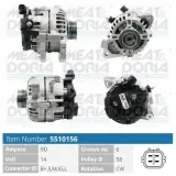 Generator 14 V MEAT & DORIA 5510156