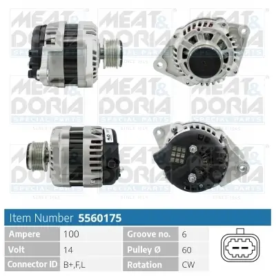Generator 14 V MEAT & DORIA 5560175