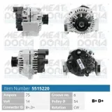 Generator 14 V MEAT & DORIA 5515220