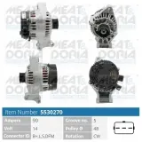 Generator 14 V MEAT & DORIA 5530270