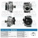 Generator 14 V MEAT & DORIA 5510274