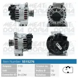 Generator 14 V MEAT & DORIA 5515276
