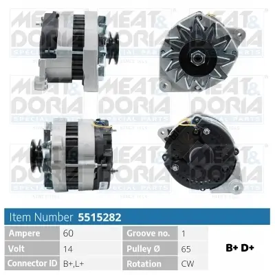 Generator 14 V MEAT & DORIA 5515282