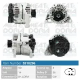 Generator 14 V MEAT & DORIA 5510296