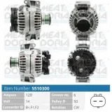 Generator 14 V MEAT & DORIA 5510300