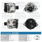 Generator 14 V MEAT & DORIA 5510309