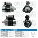 Starter 12 V 0,8 kW MEAT & DORIA 5035049