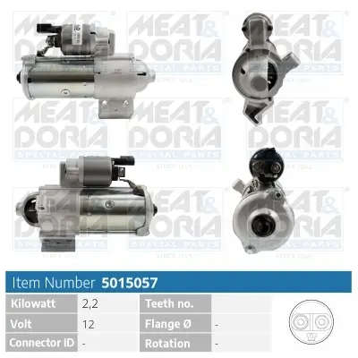 Starter 12 V 2,2 kW MEAT & DORIA 5015057