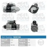 Starter 12 V 2,2 kW MEAT & DORIA 5035100