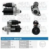 Starter 12 V 1,1 kW MEAT & DORIA 5015126