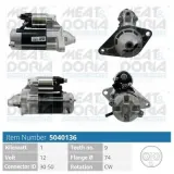 Starter 12 V 1 kW MEAT & DORIA 5040136