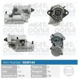 Starter 12 V 2 kW MEAT & DORIA 5040144