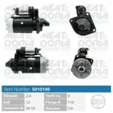 Starter 12 V 2,4 kW MEAT & DORIA 5010149