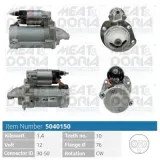 Starter 12 V 1,4 kW MEAT & DORIA 5040150