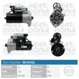 Starter 12 V 2 kW MEAT & DORIA 5010162