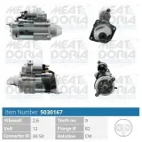 Starter 12 V 2,6 kW MEAT & DORIA 5030167