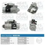 Starter 12 V 2 kW MEAT & DORIA 5035186