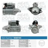 Starter 12 V 1,4 kW MEAT & DORIA 5040193