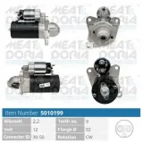 Starter 12 V 2,2 kW MEAT & DORIA 5010199