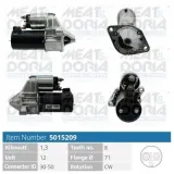 Starter 12 V 1,3 kW MEAT & DORIA 5015209