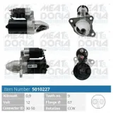 Starter 12 V 0,9 kW MEAT & DORIA 5010227