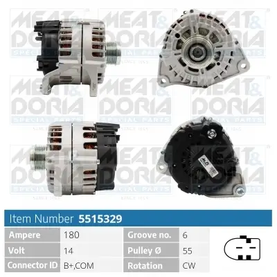 Generator 14 V MEAT & DORIA 5515329