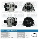 Generator 14 V MEAT & DORIA 5510331