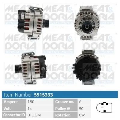 Generator 14 V MEAT & DORIA 5515333