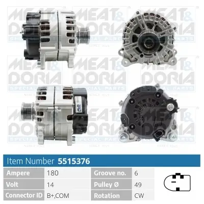 Generator 14 V MEAT & DORIA 5515376