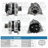 Generator 14 V MEAT & DORIA 5515391