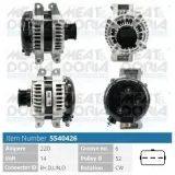 Generator 14 V MEAT & DORIA 5540426