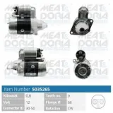 Starter 12 V 0,8 kW MEAT & DORIA 5035265