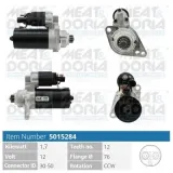 Starter 12 V 1,7 kW MEAT & DORIA 5015284
