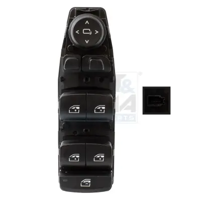 Schalter, Fensterheber 12 V vorne links MEAT & DORIA 26615