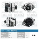 Generator 14 V MEAT & DORIA 5560452