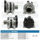 Generator 14 V MEAT & DORIA 5510453