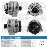 Generator 14 V MEAT & DORIA 5510454