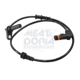 Sensor, Raddrehzahl Vorderachse links MEAT & DORIA 901215