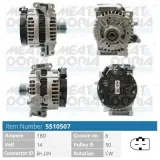 Generator 14 V MEAT & DORIA 5510507