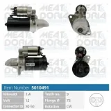 Starter 12 V 1,4 kW MEAT & DORIA 5010491