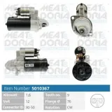 Starter 12 V 1,6 kW MEAT & DORIA 5010367