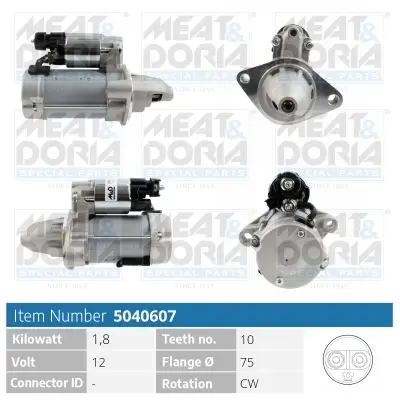Starter 12 V 1,8 kW MEAT & DORIA 5040607